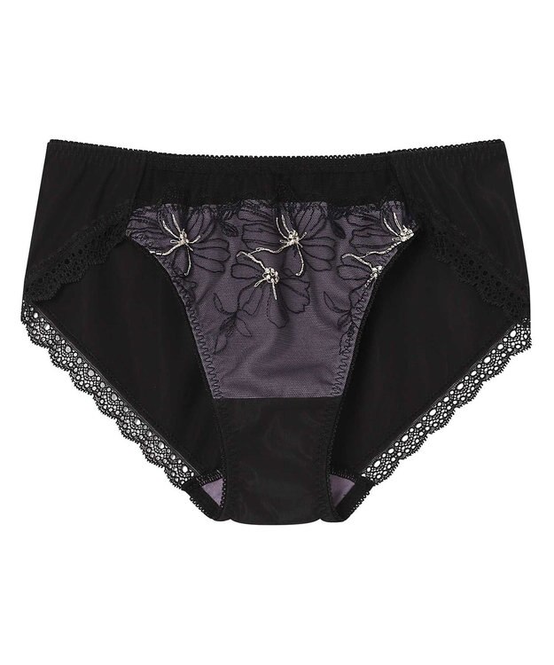 AMPHI 【sweet web掲載】 ショーツ 【BRAGENIC ブラジェニック 脇高細見えタイプ】BMI353とペア 吸汗速乾(後ろ身頃) アウターにひびきにくい(裾) PMI153 アンフィ／ワコール ブラック系