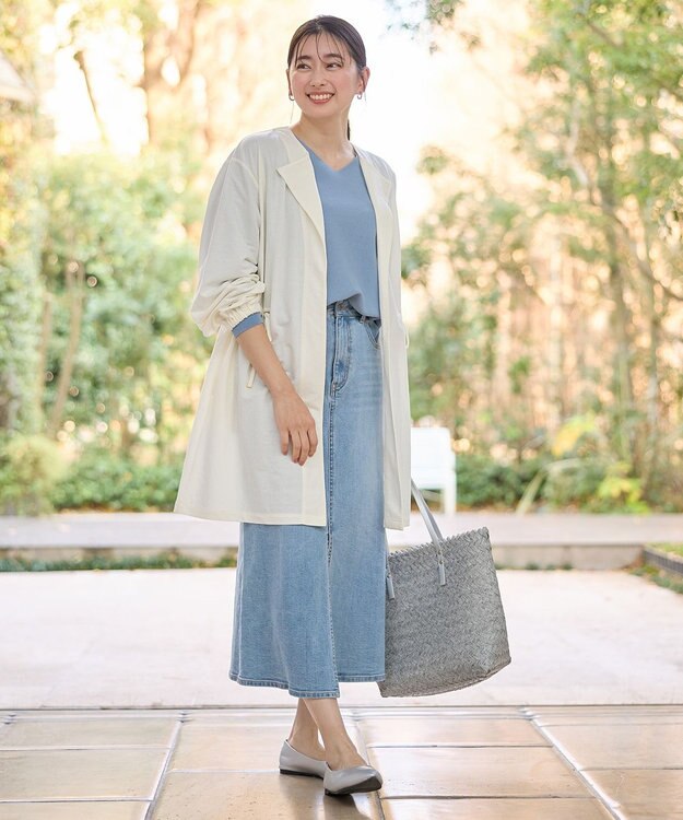 ANY L ドロストピケカーディガン オフ