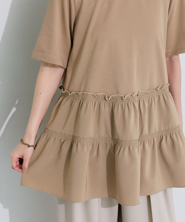 Green Parks 裾ドッキングプルオーバー Beige