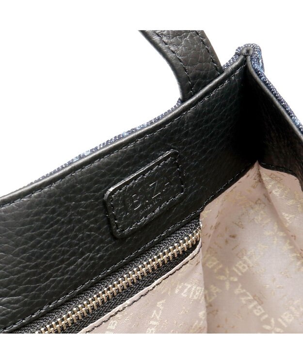 IBIZA バケーロ　ロゴデニム　ハンドバッグ 紺