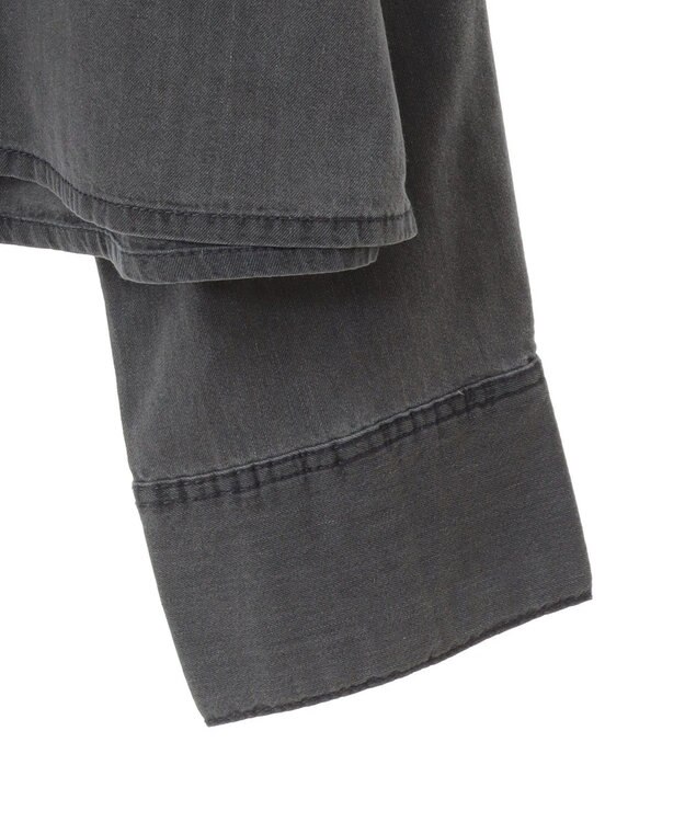 Green Parks ショート丈デニムシャツ Black