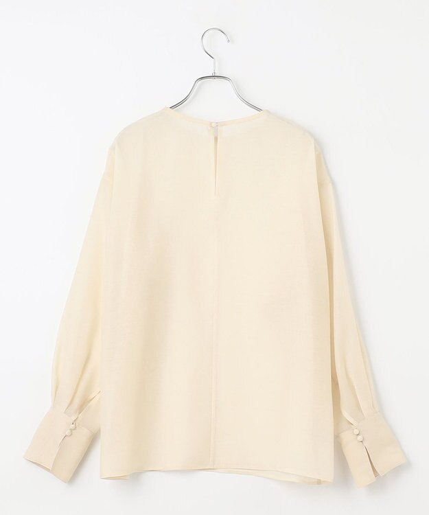 #Newans シアープルオーバーシャツ アイボリー系