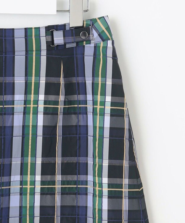 J.PRESS LADIES 【洗える】ECO DOBBY チェック スカート ネイビー系3
