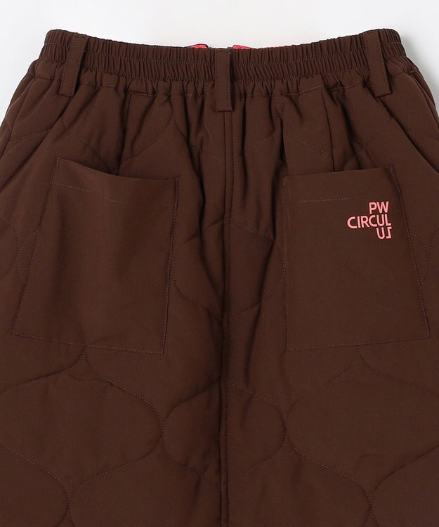 PW CIRCULUS 【WOMEN】キルティング中綿リバーシブルスカート  ゴルフウェア レディース ダークブラウン系