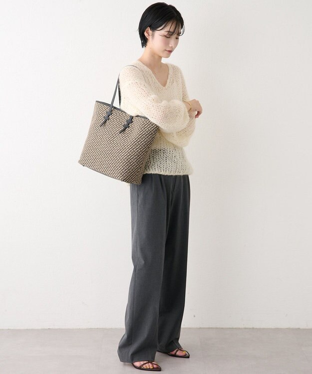 IACUCCI モノグランマ L JACQUARD/RUGA ブラック