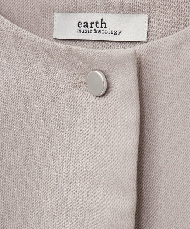 earth music&ecology ペプラムタックジレ Beige