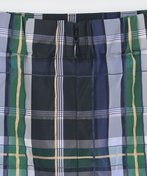 J.PRESS LADIES 【洗える】ECO DOBBY チェック スカート ネイビー系3