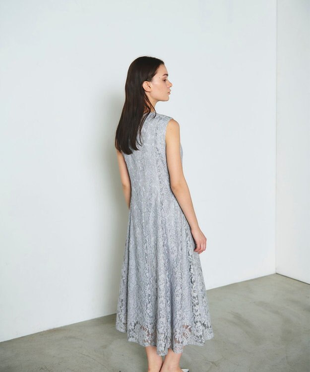 GRACE CONTINENTAL レースドレス グレー