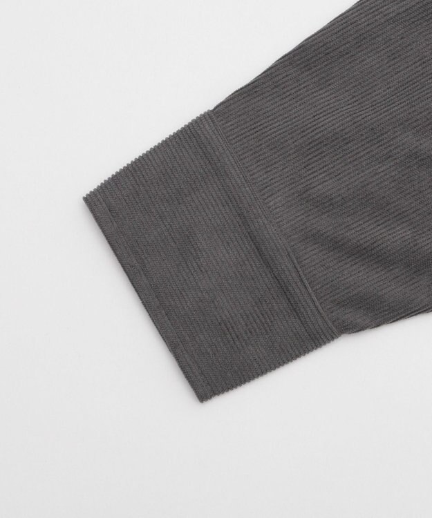 WEGO 【ユニセックス着用ITEM/MLサイズ展開】コーデュロイシャツジャケット ブラック中濃色