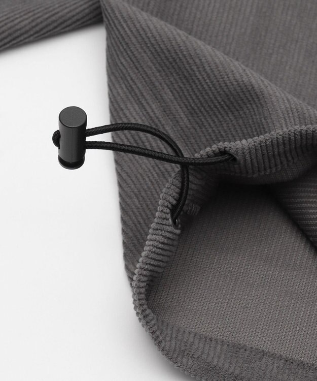 WEGO 【ユニセックス着用ITEM/MLサイズ展開】コーデュロイシャツジャケット ブラック中濃色