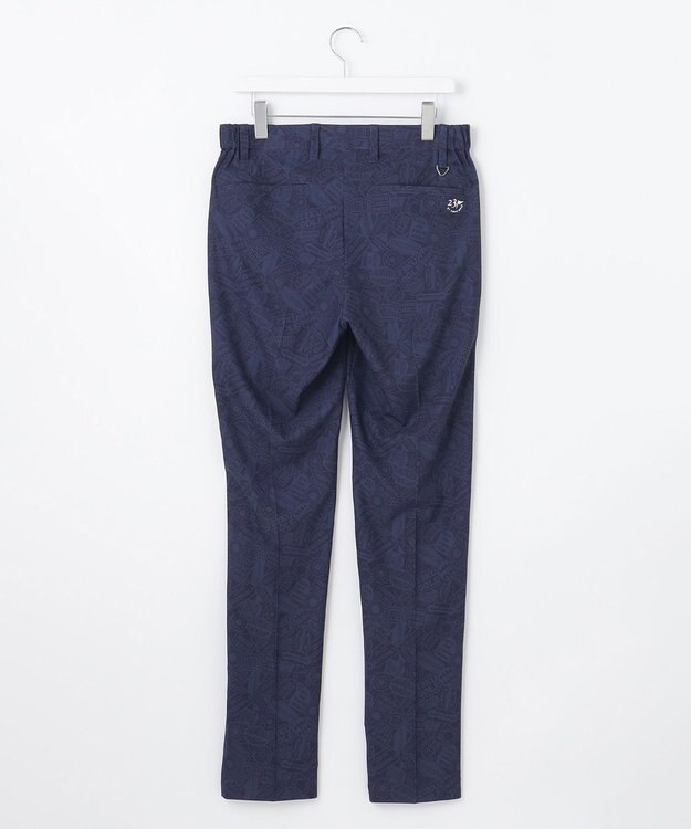 23区GOLF 【MEN】ステッカー柄プリント パンツ ネイビー系4