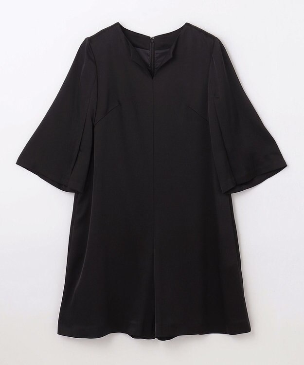 GRACE CONTINENTAL サテンオールインワン ブラック