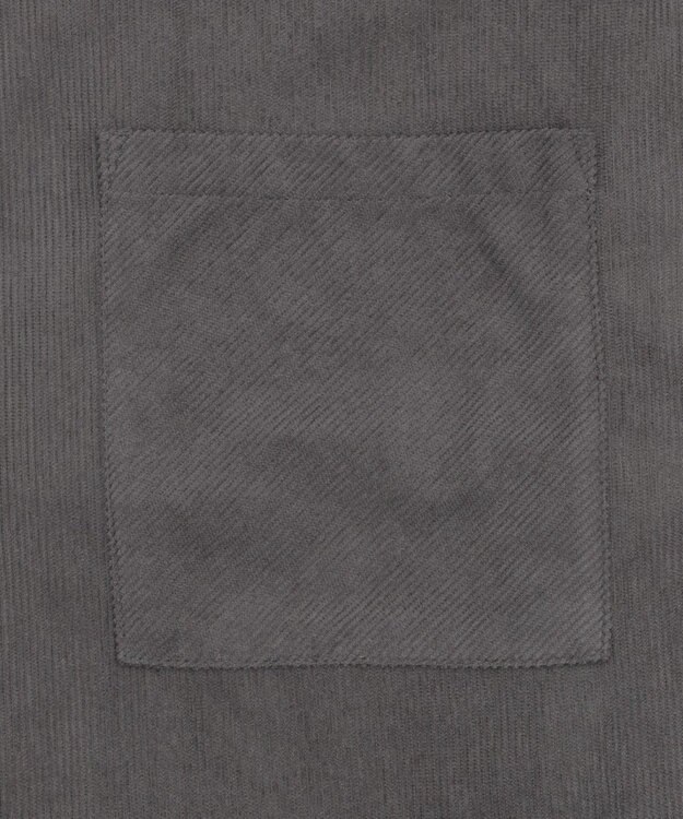 WEGO 【ユニセックス着用ITEM/MLサイズ展開】コーデュロイシャツジャケット ブラック中濃色