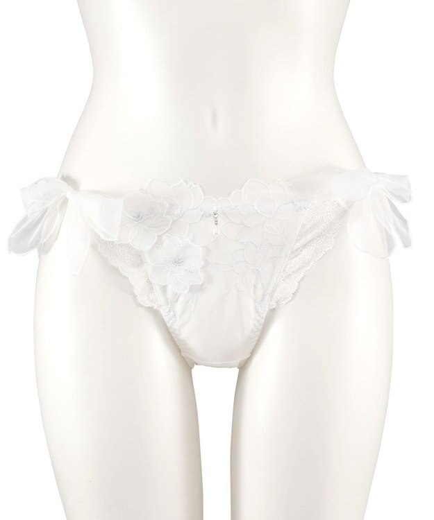 San-ai Resort（三愛水着楽園） 【SALE】エレガントコレクション【2505】デザインヒモショーツ ホワイト