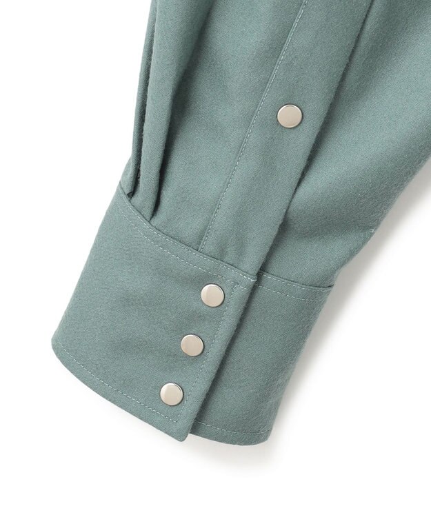 J.PRESS MEN 【J.PRESS ORIGINALS】1001 PAPER FLANNEL Ivy CowBoy Shirt / JAPAN MADE ピーコックグリーン系