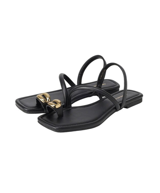 AMERICAN HOLIC メタルポイントトングサンダル Black