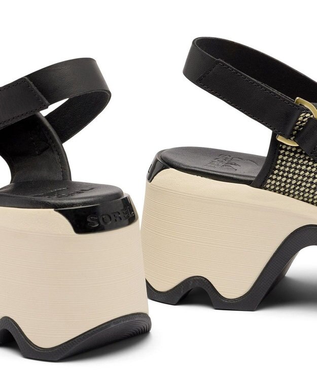 SOREL SOREL/ キネティック オーラ スリングバック テキスタイル /ソレル Black Bleached Ceramic