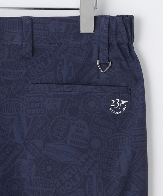 23区GOLF 【MEN】ステッカー柄プリント パンツ ネイビー系4