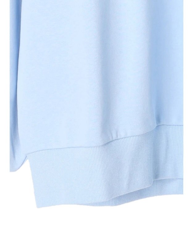 Green Parks 袖ギャザーボリューム裏毛プルオーバー Sax