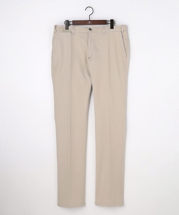 JOSEPH ABBOUD 【キングサイズ・ウエストも伸びる!オーガニックコットン使用】ハイパワーカルゼ パンツ 26SSモデル ベージュ系