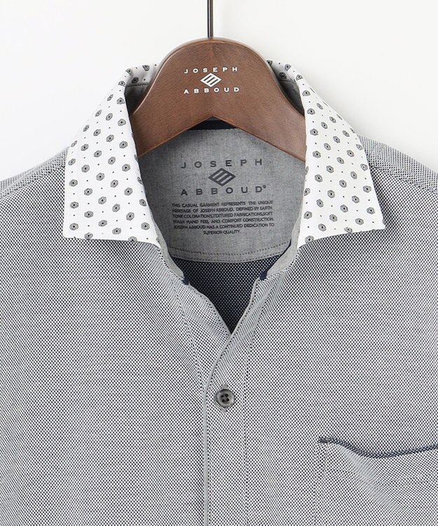 JOSEPH ABBOUD 【キングサイズ・オーガニックコットン】クールダディ ポロシャツ ライトグレー系