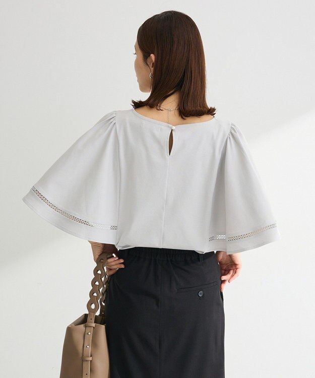Green Parks 華やぎカットソー（フレアスリーブ） Light Gray