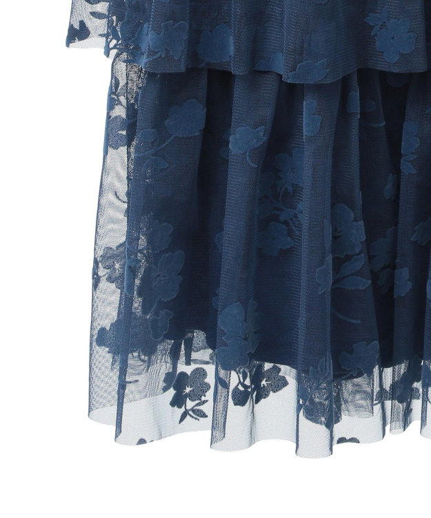 Green Parks ・ＥＬＥＮＣＡＲＥ　ＤＵＥ　フロッキーｐｔチュールスカート Blue