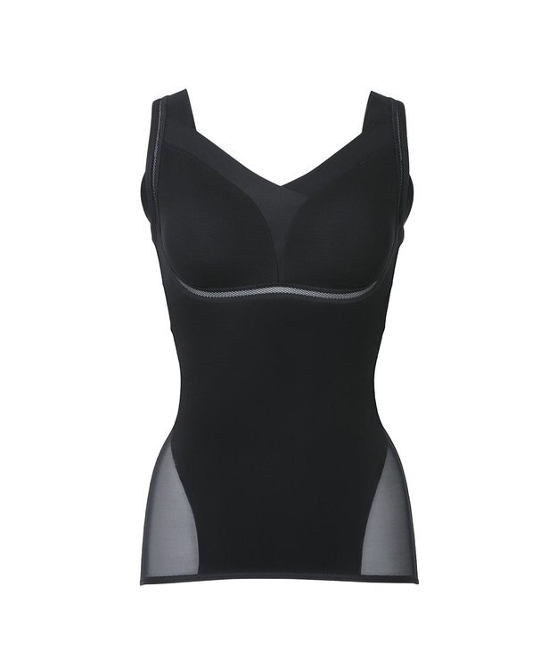 BRADELIS New York 【Yukine inc. 】ゆきねえモアソフト快適フルカップブラキャミ23 接触冷感 速乾 蒸れにくい ブラック