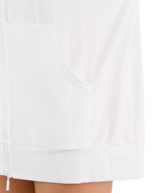 San-ai Resort（三愛水着楽園） 【UNISEX】【【UPF50＋】　ユニセックス　ラッシュパーカー　S・M・L　【San-ai Resort（サンアイリゾート）】 ホワイト