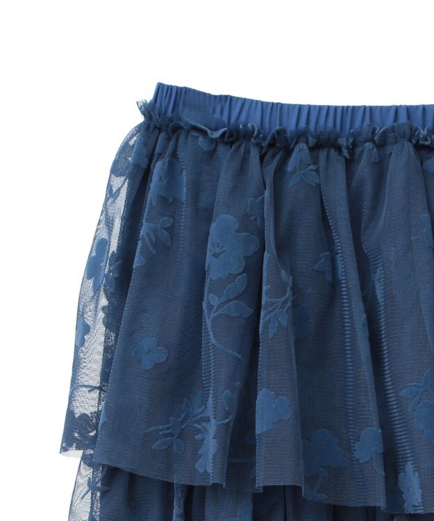 Green Parks ・ＥＬＥＮＣＡＲＥ　ＤＵＥ　フロッキーｐｔチュールスカート Blue