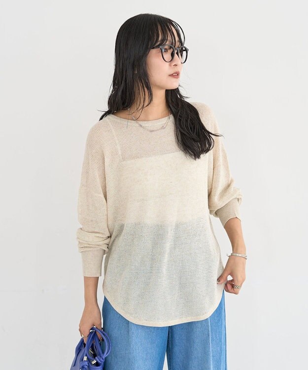 Green Parks シアーニットプルオーバー Light Beige
