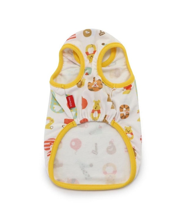 PET PARADISE ディズニー くまのプーさん ペティヒート タンクトップ 数字柄 小型犬 黄