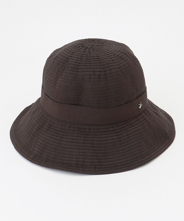 J.PRESS LADIES 【洗える・UV・畳める】 ブレード ハット ダークブラウン系