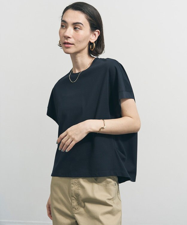 UNFILO 【一部店舗限定カラー】BEAUTY FORM-T コクーンTシャツ ネイビー