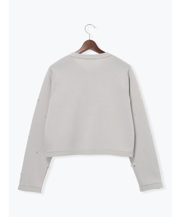 Te chichi パールビジューニットライトジャケット《2026 spring catalog item》 Ｓグレー