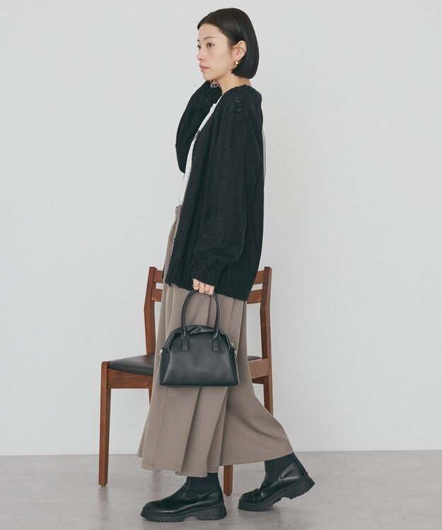 AMERICAN HOLIC チュールレイヤードカーディガン Black