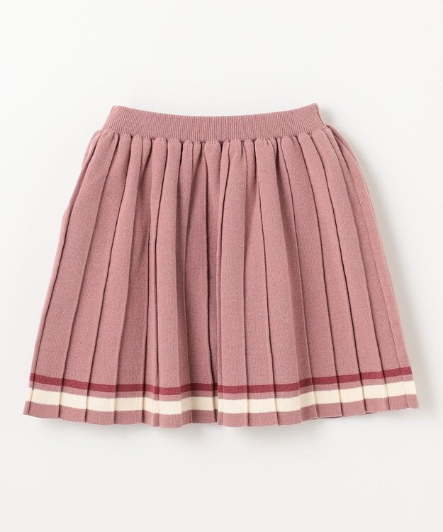 ANY KIDS プリーツニットスカート ピンク
