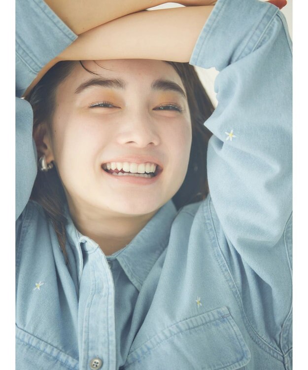 AMERICAN HOLIC ７周年刺繍デニムシャツ Sax