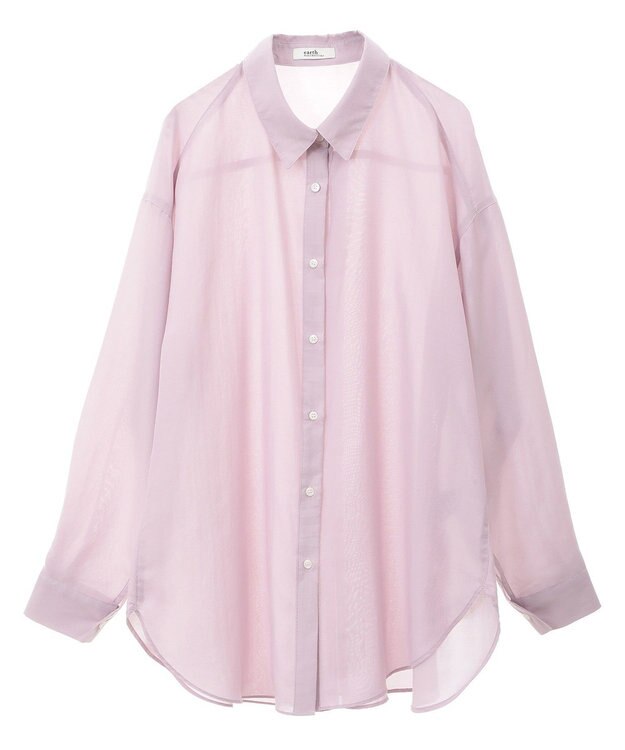 earth music&ecology シアーシャツ Pink