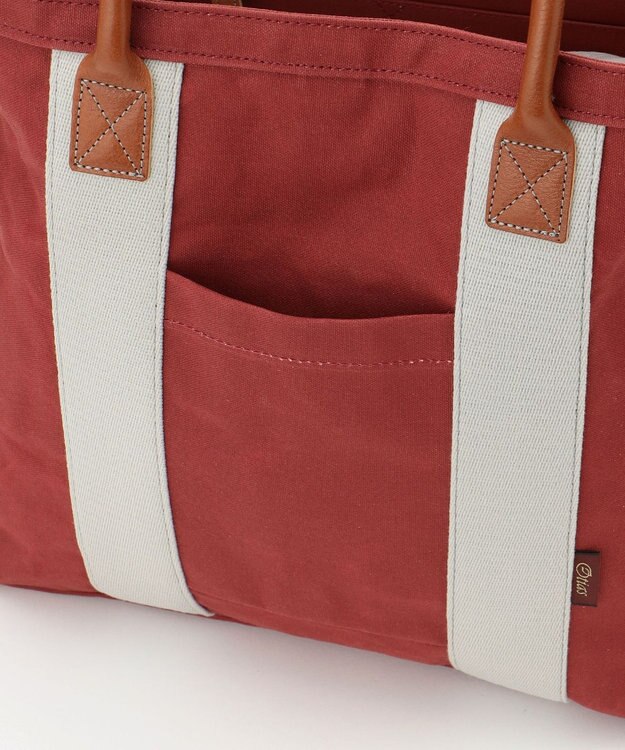 UNBILLION Otias 9号キャンバスパラフィン加工トート レッド