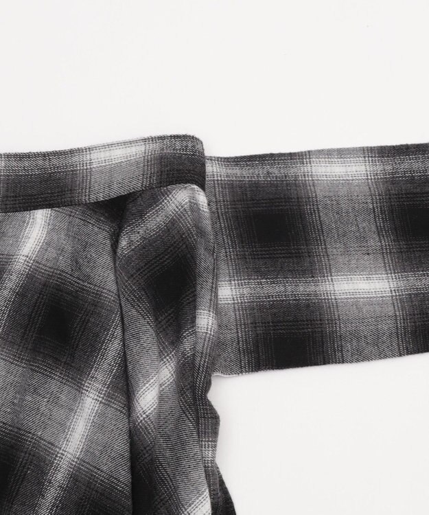 WEGO ネルシャツライクイレヘムミニスカート ブラック