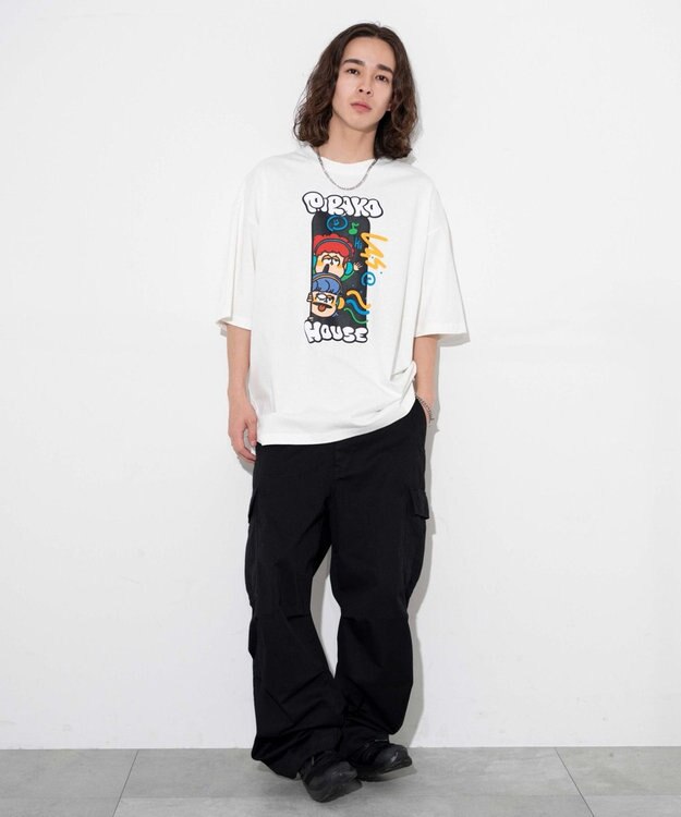 WEGO 【ユニセックス着用ITEM/MLサイズ展開】別注PIRAKOグラフィックT（S） ホワイト