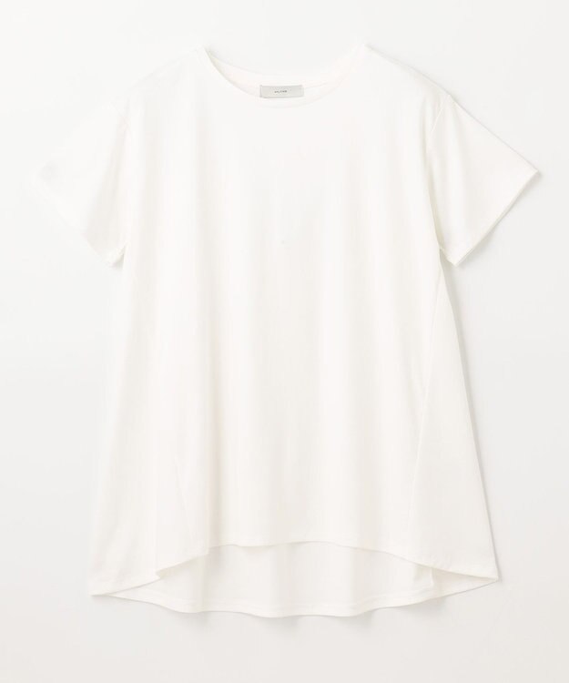 ANY L 【汗ジミ防止加工】シルケットスムースバックギャザーチュニック オフ