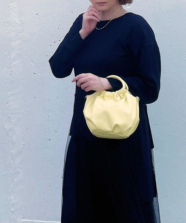 ROOTOTE 1254【合皮ギャザートート】LT.ベビールー.クランプリー-A 03：ルミイエロー