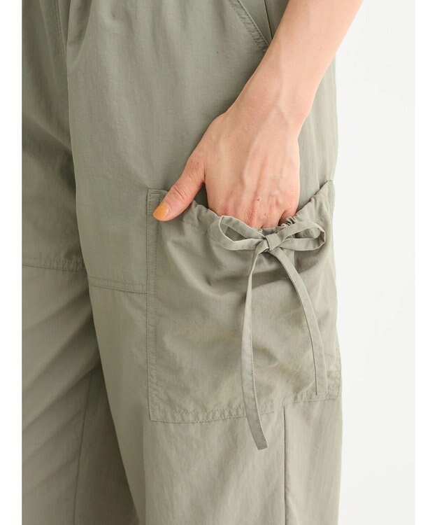 Green Parks ・ＥＬＥＮＣＡＲＥ　ＤＵＥリボンポケットカーゴパンツ Light Khaki