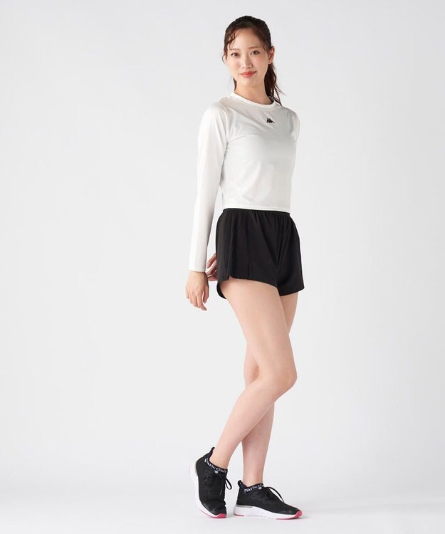 OP／FILA 【Kappa】ショート丈 マルチスポーツTシャツ オフホワイト