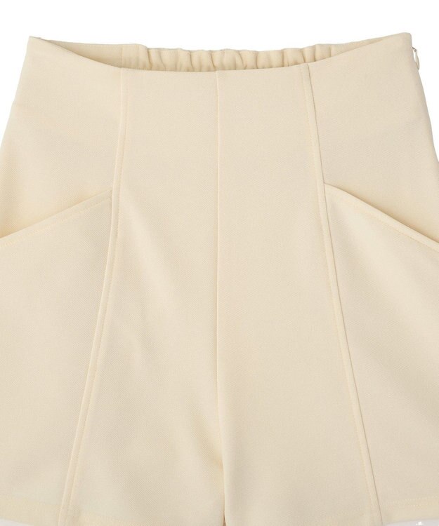 earth music&ecology カットツイルショートパンツ Ivory