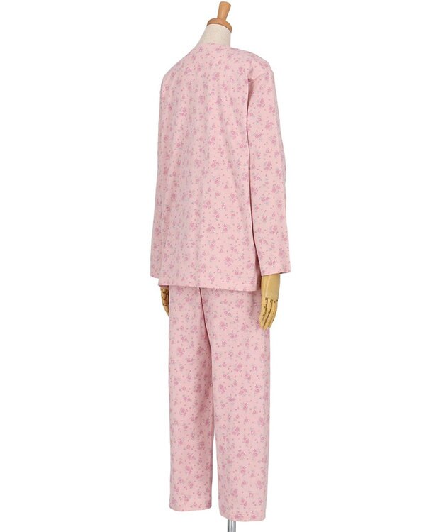 Wing パジャマ 長袖 長ズボン 綿100%(本体) レディース EP6008 ウイング／ワコール ピンク