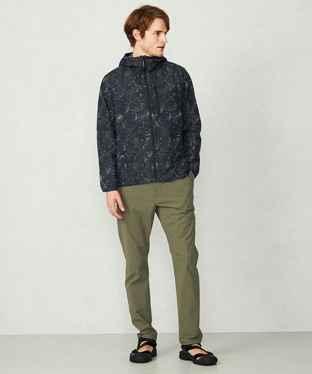 JOSEPH ABBOUD MOUNTAIN 【UNISEX】3Dエンボスリーフ パーカー オリーブ系6