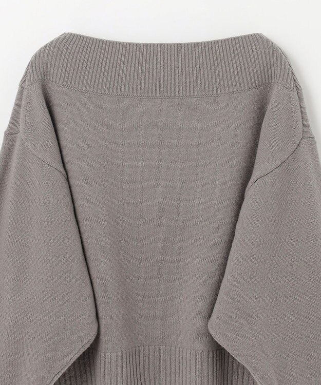 GRACE CONTINENTAL ウールルーズニットトップ グレー